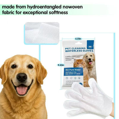 Rinseless Pet Bath Gloves
